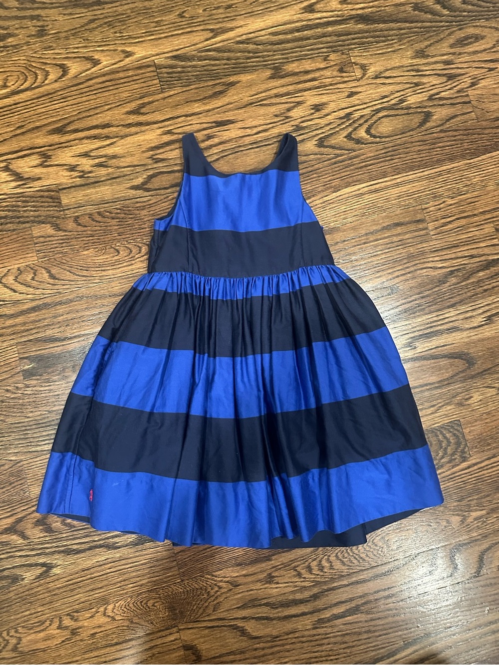 Ralph Lauren Sleeveless Blue and Black Striped Party Dress